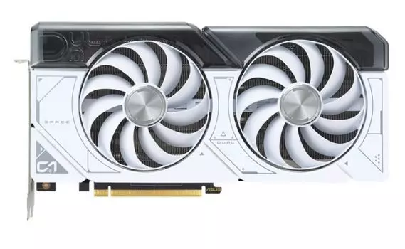 Видеокарта PCI-E 4.0 ASUS Dual GeForce RTX 4070 SUPER White OC Edition 12GB GDDR6X 192bit, 5nm, 2550/21000MHz, HDMI, 3*DP, ret