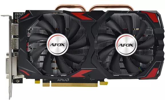 Видеокарта PCI-E Afox Radeon RX 570 (AFRX570-8192D5H3-V3) 8GB GDDR5 256bit 14nm 1168/7000MHz DVI-D/HDMI/DP RTL