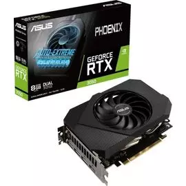 Видеокарта PCI-E ASUS GeForce RTX 3050 Phoenix (PH-RTX3050-8G) 8GB GDDR6 8G, 1552/14000 МГц, 128 бит, HDMI, 3*DisplayPort, retail