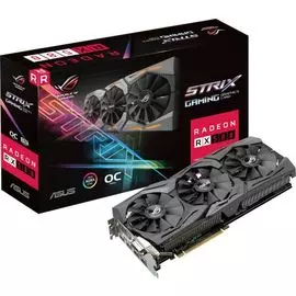 Видеокарта PCI-E ASUS Radeon RX 580 ROG STRIX GAMING OC (ROG-STRIX-RX580-O8G-GAMING) 8GB GDDR5 256bit 14nm 1360/8000MHz DVI-D(HDCP)/2*HDMI/2*DisplayPo
