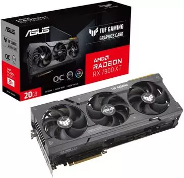 Видеокарта PCI-E ASUS Radeon RX 7900XT (TUF-RX7900XT-O20G-GAMING) 20GB GDDR6 320bit 6nm 2175/20000MHz HDMI/3*DP