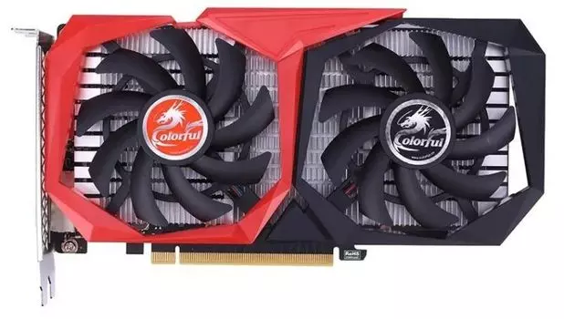 Видеокарта PCI-E Colorful GeForce GTX 1650 (GTX 1650 NB 4GD6 V3-V) 4GB GDDR6 128bit 12nm 1410/12000MHz DVI/HDMI/DP
