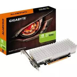 Видеокарта PCI-E GIGABYTE GeForce GT 1030 (GV-N1030SL-2GL) 2GB Silent Low Profile GDDR5 64bit 14nm 1252/6008MHz DVI-D(HDCP)/HDMI RTL