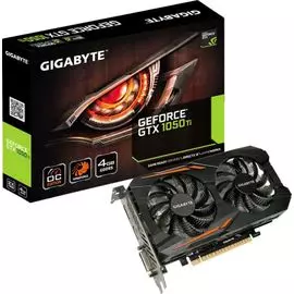 Видеокарта PCI-E GIGABYTE GeForce GTX 1050 Ti GV-N105TOC-4GD 4GB GDDR5 128bit 14nm 1316/7008MHz DVI-D(HDCP)/HDMI/DisplayPort RTL