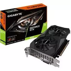 Видеокарта PCI-E GIGABYTE GeForce GTX 1650 D6 WINDFORCE OC (GV-N1656WF2OC-4GD) 4GB GDDR6 128bit 12nm 1410/12000MHz DVI-D/HDMI/DP/HDCP Ret