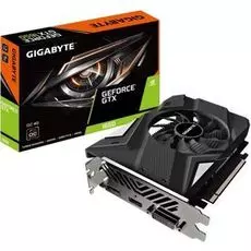 Видеокарта PCI-E GIGABYTE GeForce GTX 1650 GV-N1656OC-4GD V2.0 4GB GDDR6 128bit 12nm 1410/12000MHz DVI-D/HDMI/DP