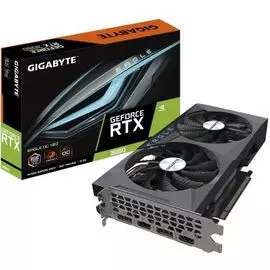 Видеокарта PCI-E GIGABYTE GeForce RTX 3060 EAGLE OC (GV-N3060EAGLE OC-12GD 2.0) 12GB GDDR6 192bit 8nm 1320/15000MHz 2*HDMI/2*DP