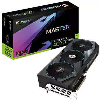 Видеокарта PCI-E GIGABYTE GeForce RTX 4070 Ti SUPER AORUS MASTER (GV-N407TSAORUS M-16GD) 16GB GDDR6X