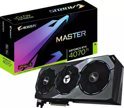Видеокарта PCI-E GIGABYTE GeForce RTX 4070 Ti MASTER (GV-N407TAORUS M-12GD) 12GB GDDR6X 192bit 4nm 2310/21000MHz HDMI/3*DP