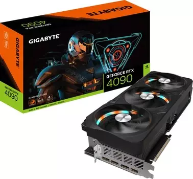 Видеокарта PCI-E GIGABYTE GeForce RTX 4090 GAMING (GV-N4090GAMING-24GD) 24GB GDDR6X 384bit 4nm 2235/21000MHz HDMI/3*DP