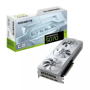 Видеокарта PCI-E GIGABYTE GeForce RTX 5070 EAGLE OC ICE SFF (GV-N5070EAGLEOC ICE-12GD) 12GB GDDR7 192bit 4nm 2587/28000MHz HDMI 3*DP