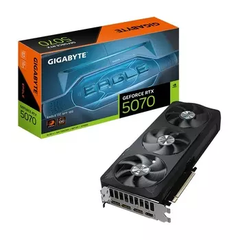Видеокарта PCI-E GIGABYTE GeForce RTX 5070 EAGLE OC SFF (GV-N5070EAGLE OC-12GD) 12GB GDDR7 192bit 4nm 2587/28000MHz HDMI 3*DP