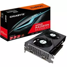 Видеокарта PCI-E GIGABYTE RX 6500 XT EAGLE 4G (GV-R65XTEAGLE-4GD) 4GB GDDR6 64bit 6nm 2310/18000MHz HDMI DP retail