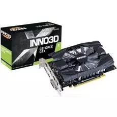 Видеокарта PCI-E Inno3D GeForce GTX 1650 N16501-04D6-1720VA29 4GB GDDR6 128bit 12nm 1485/12000MHz DVI/HDMI/DP RTL