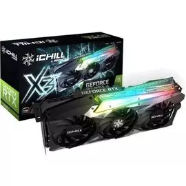 Видеокарта PCI-E Inno3D GeForce RTX 3080 iChill X3 LHR (C30803-106XX-1810VA37H) 10GB GDDR6X320bit 8nm 1440/19000MHz HDMI/3*DP