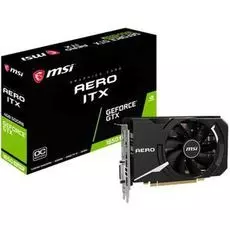 Видеокарта PCI-E MSI GeForce GTX 1650 Super GTX 1650 SUPER AERO ITX OC 4GB GDDR6 128bit 1485/12000MHz DVI/HDMI/DP/HDCP Ret