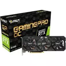 Видеокарта PCI-E Palit GeForce RTX 2080 SUPER GamingPro OC 8GB GDDR6 256bit 12nm 1650/15500MHz HDMI/3*DP RTL