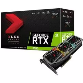 Видеокарта PCI-E PNY GeForce RTX 3080 XLR8 Gaming REVEL EPIC-X RGB Triple Fan LHR 10GB GDDR6X 320bit HDMI/3*DP RTL