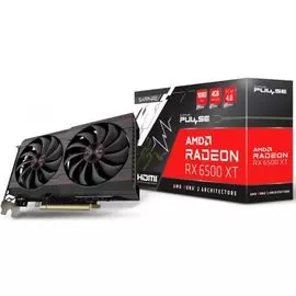 Видеокарта PCI-E Sapphire Radeon RX 6500 XT PULSE (11314-01-20G) 4GB GDDR6 64bit 6nm 2420/18000MHz HDMI/DP