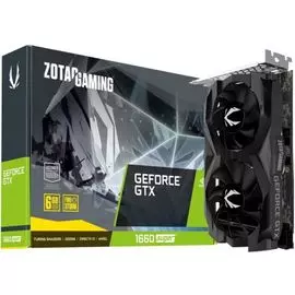 Видеокарта PCI-E Zotac GeForce GTX 1660 Super Twin Fan (ZT-T16620F-10L) 6GB GDDR6 192bit 12nm 1530/14000MHz HDMI/3xDP