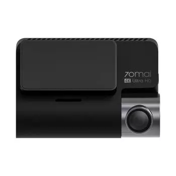 Видеорегистратор 70mai Dash Cam 3840х2160, 140°/140°, 8 Мп, IPS 3", Wi-Fi, microSD, grey