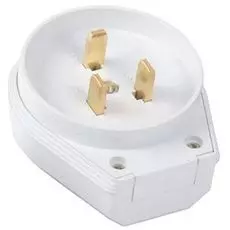 Вилка IEK EVP10-32-01-K01 ВПпл10-01-Ст разборная для плиты с з/к 32А белая