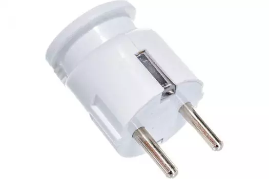 Вилка IN HOME 4690612000558 угловая с заземл. 16А 4110 бел