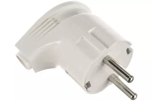 Вилка ЭРА Б0039678 Vx3-W белая с/з угловая 16A