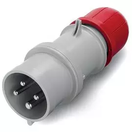 Вилка кабельная DKC DIS2133236F с безвинтовыми клеммами IP44 32A 3P+E 400В, "Quadro"