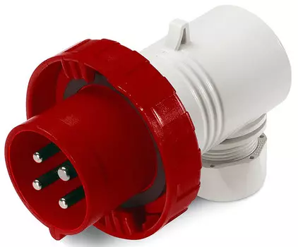 Вилка кабельная DKC DIS2261637 угловая IP67 16А 3P+E+N 400В, "Quadro"