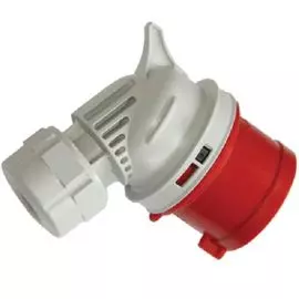 Вилка кабельная DKC DISA020163 угловая IP44 16A 2P+E 230В, "Quadro"