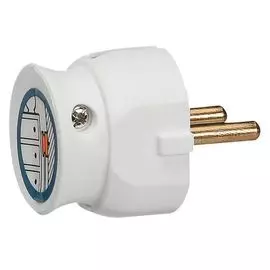 Вилка Legrand 050183 Элиум - 2К, 16 А, ультраплоская, пластик, белая