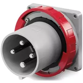 Вилка панельная прямая DKC DIS2466396 IP67 63А 3P+E 400В, "Quadro"