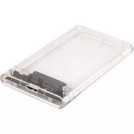 Внешний корпус AgeStar 3UB2P4 (TRANSPARENCY) USB 3.0, 2.5" SATAIII HDD/SSD, пластик, прозрачный