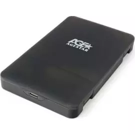 Внешний корпус AgeStar 3UBCP3C (BLACK) 2.5" SATAIII HDD/SSD, пластик, черный, безвинт