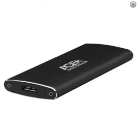 Внешний корпус AgeStar 3UBMS2 (BLACK) USB 3.0, mSATA, алюминий, черный