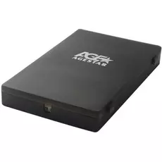 Внешний корпус для HDD SATA 2.5” AgeStar SUBCP1 для HDD/SSD SATA 6Gb/s 2.5", USB 2.0, силикон, черный