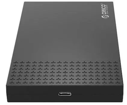 Внешний корпус Orico 2526C3-BK-EP для жесткого диска 2,5" HDD/SSD, USB-C 3.1 Gen1, 5 Гбит/с, черный