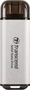 Внешний SSD USB 3.2 Gen 2 Type-C Transcend TS512GESD300S ESD300S 512GB 1050/950 MB/s серебряный