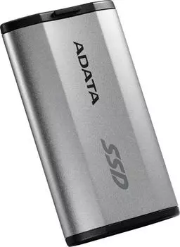 Внешний SSD USB 3.2 Gen 2 Type-C ADATA SD810 1TB 2000/2000MB/s 3D NAND серебристый