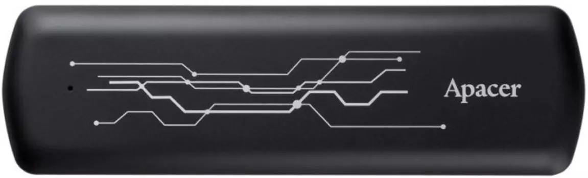 Накопитель SSD USB 3.2 Apacer AP1TBAS722B-1 внешний AS722 1TB 1000/900MB/s MTBF 2M USB-C aluminum black