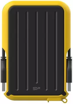 Внешний жесткий диск 2.5'' Silicon Power SP010TBPHD66SS3Y Armor A66 1TB USB 3.2 black/yellow