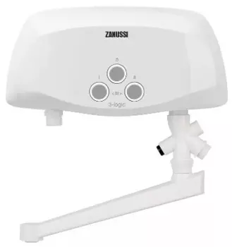 Водонагреватель проточный Zanussi 3-logic 5,5 T (кран)
