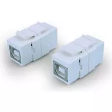 Вставка Hyperline KJ1-USB-B2-WH