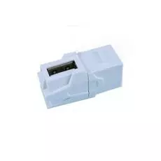 Вставка Hyperline KJ1-USB-VA2-WH Keystone Jack с проходным адаптером USB 2.0 (Type A), 90 градусов, ROHS, белая
