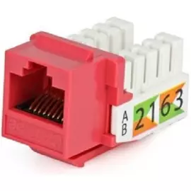 Вставка Hyperline KJ2-8P8C-C5E-90-RD-50