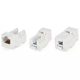 Вставка Hyperline KJNE-8P8C-C5e-90-WH Keystone Jack RJ-45(8P8C), категория 5e, 110 IDC, заделка с помощью NE-TOOL, белая