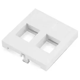 Вставка Hyperline SIP2-2N-M45-45 45x45 (Mosaic) для 2х модулей формата Keystone Jack, ROHS, белая
