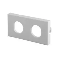 Вставка Hyperline SIP-SBB2-2BNC-WH 25х50 для 2-х проходных адаптеров BNC