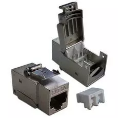 Вставка Lanmaster LAN-OK45S6A/90 Keystone RJ-45, категория 6a, экранированная